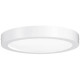 Plafonnier lunar led rond saillie 300mm 17w 230v blanc mat alu