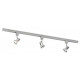Plafonnier mains voltage track pack , argent satiné