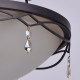 Plafonnier marron country 3 ampoules 32 cm 