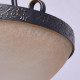 Plafonnier marron country 3 ampoules 46 cm 