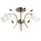 Plafonnier marron flora 3 ampoules 27 cm