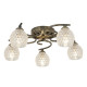 Plafonnier minnie, laiton antique, 5 ampoules