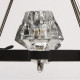Plafonnier noir loft 6 ampoules 250 cm 