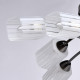 Plafonnier noir megapolis 8 ampoules 20 cm 