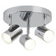 Plafonnier rollo, chrome, 3 ampoules