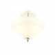 Plafonnier sicily, nickel brillant et verre