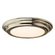 Plafonnier welland, laiton poli, verre opale, module led, ip44