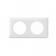 Plaque Céliane Memorie 2 postes blanc Yesterday Legrand