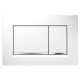 Plaque de commande Sigma 30 double touche blanc / chromé brillant Geberit