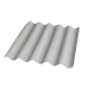 Plaques ondulées 5 ondes teinte naturelle fibre ciment longueur au choix (palette)