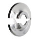 Rosace pour robinetterie sanitaire articulée - Diamètre extérieur : 71 mm - Diamètre intérieur : 33 mm - PRESTO - 70335 