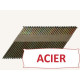 Pointes en bande 34° 2.8x70 Annelées Acier Tête en D - Sans gaz - Boite de 2200 clous - ARCA - SPB343170RS 