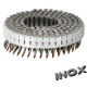 Pointes 16° - 2.8x35 mm - Annelées Inox en rouleaux plats PVC - Carton de 8400 clous - ARCA - SPRS2835AITP7