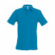 Polo de travail manches courtes kariban - Coloris et taille au choix Bleu-tropical