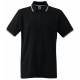 Polo col liseré fruit of the loom tipped - Coloris et taille au choix Noir