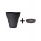 Pot et soucoupe jaime diametre 55cm h57cm- chapelu- coloris au choix