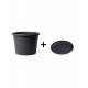 Pot et soucoupe pepia diametre 80cm h60cm- chapelu - Coloris au choix