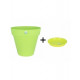 Pot et soucoupe soleilla diametre 30cm h27cm - riviera - Coloris au choix Vert anis