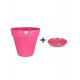 Pot et soucoupe soleilla diametre 40cm h36cm - riviera - Coloris au choix