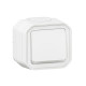 Poussoir no lumineux plexo complet saillie blanc (069762l)