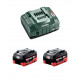 Power set metabo (2 x 18v 5,5 ah lihd asc145)