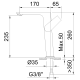 Mitigeur lavabo Clever - 235 mm 5l/min - Agora Xtreme - Noir Mat - STANDARD HIDRAULICA - 61724 