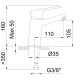 Mitigeur lavabo Clever 105 mm avec vidage universel quick-clac NF Smart C1 - STANDARD HIDRAULICA - 61842 