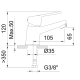 Mitigeur lavabo Clever 65 mm avec vidage universel quick-clac NF Smart C1 - STANDARD HIDRAULICA - 61844 