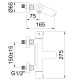 Mitigeur bain-douche thermostatique 3 fonctions UP! Urban - Noir mat - STANDARD HIDRAULICA - 61896 