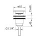 Vidage universelle quick-clac 1 1/4' Box - STANDARD HIDRAULICA - 60418 