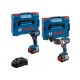 Combi-Kit 2 Outils 18V - Perceuse visseuse sans fil GSR 18V-110C + Boulonneuse sans fil GDR 18V-210C + 2 Batteries GBA 18V 5.0Ah + Chargeur rapide GAL 1880 CV - BOSCH - 0615990N2W