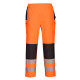 Pantalon de pluie imperméable haute visibilité pw3 pour femmes - Couleur et Taille au choix  Orange-Noir