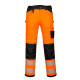 Pantalon de travail stretch holster haute visibilité pw3 pour femmes - Couleur et Taille au choix  Orange-Noir
