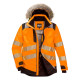 Parka hiver haute visibilité pw3 - Couleur et Taille au choix  Orange-Noir