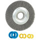 Brosse metallique pour touret diametre 150mm avec 3 bagues, prtmbr150r3