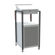 Pupitre avec caisson écritoire 1 bloc porte à roulettes 150 kg - 820005970