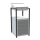 Pupitre avec caisson écritoire 4 tiroirs à patins 150 kg - 820008489