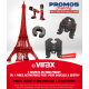 Sertisseuse L2X Virax + pince mère + 2 batteries + inserts au choix 