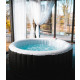 Spa gonflable 4 personnes rond ospazia - jusqu’à 40°c - prêt en 5 minutes - couverture et filtre inclus