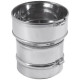 Raccord inox poêle/tubage mâle 153 ø 155/161 