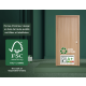 Bloc-porte miro avec poignée exclusive grise, h.204 x l.73 cm, aspect textile opale 