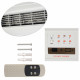 Rideau d'air froid ou chaud 1000 / 2000 w       blanc 