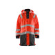 Manteau pluie haute-visibilité  43062003 rouge fluo-noir