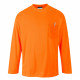 T-shirt manches longues à poche portwest day-vis - Coloris et taille au choix