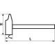 Marteau rivoir tri matière 36 mm SAM OUTILLAGE - 310-36TM 