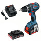 Perceuse-visseuse BOSCH GSR 18 V-LI Avec 2 Batteries 2Ah Li-Ion en L-BOXX - 0615990FH5