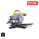 Scie à coupe d'onglets radiale stationnaire ryobi 1500w 216mm ems216lsg
