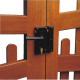 Serrure en applique verticale à fouillot à cylindre européen pêne levant pour portail bois main gauche 