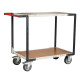 Servante à plateaux bois FLAT-PACK™ 400 kg - Nombre de plateaux et dimensions au choix 1000 x 595|2