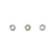 Set de 3 anneaux encastrables inclinables philips - gu10 - 9 cm - chrome mat - 93513